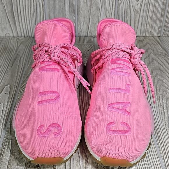 Adidas Pharrell X NMD Human Race Trail Sun Calm Pink Sneakers Mens Size 8.5 - Picture 3 of 11